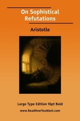 Cover of On Sophistical Refutations