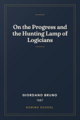 Cover of On the Progress and the Hunting Lamp of Logicians