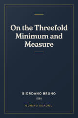 Cover of On the Threefold Minimum and Measure