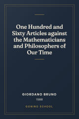 Cover of One Hundred and Sixty Articles against the Mathematicians and Philosophers of Our Time