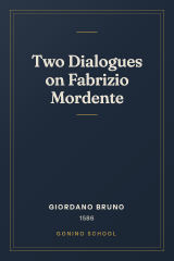 Cover of Two Dialogues on Fabrizio Mordente