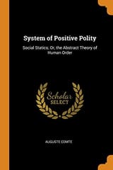 Cover of System of Positive Polity