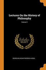 Cover of Lectures on the History of Philosophy