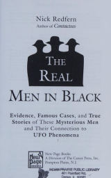Cover of The Real Men in Black: Evidence, Famous Cases, and True Stories of These Mysterious Men and Their Connection to UFO Phenomena