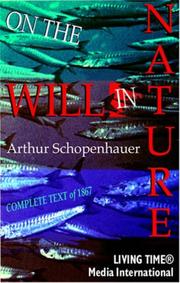 Cover of On the Will in Nature